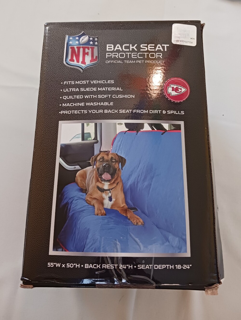 NFL Kansas City Chiefs Back Seat Protective Cover